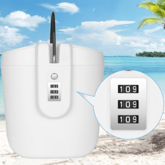 Prenosni sef za osebne predmete s ključavnico za plažo in potovanja